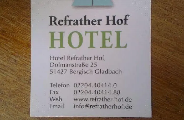 Refrather Hof Hotell Bergisch Gladbach